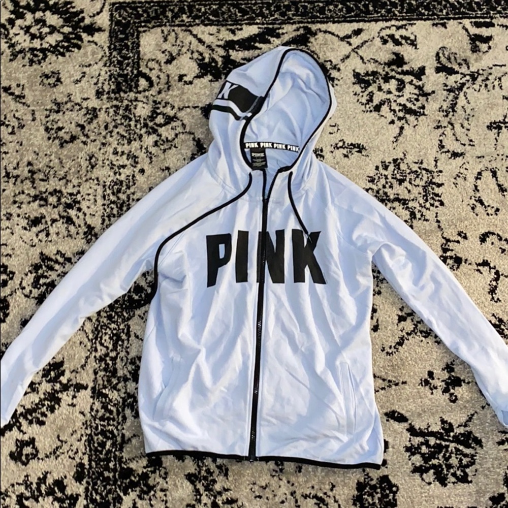 PINK Victoria’s Secret Periwinkle Zip Up Hoodie
